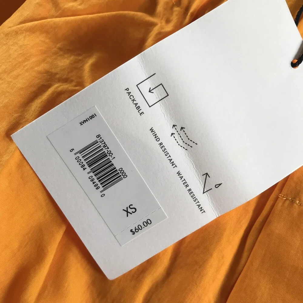 BR Sport Banana Republic Shorts Mens XS Orange Packable Wind Water Resistant